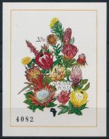 1990 Földrészek virágai I. - Afrika vágott blokk (6.000)