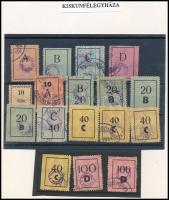 Kiskunfélegyháza ügyvédi bélyegek 17 db