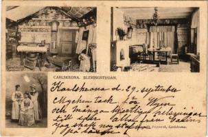1903 Karlskrona, Carlskrona; Blekingstugan / Swedish folklore (fl)