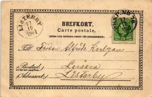 1901 Torsas, Vyer fran Torsas / multi-view postcard. Art Nouveau, floral (EK)