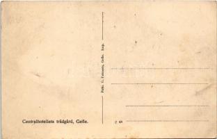 Gävle, Gefle; Centralhotellets trädgard / hotel garden (b)