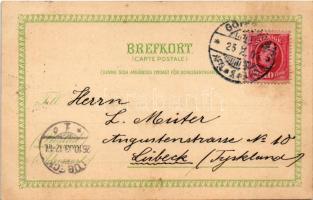 1903 Göteborg, Gothenburg; Axel Eliassons Konstförlag Art Nouveau litho coat of arms (fl)