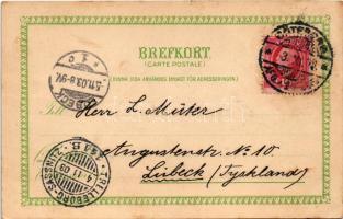 1903 Västergötland, Axel Eliassons Konstförlag Art Nouveau litho coat of arms (fl)