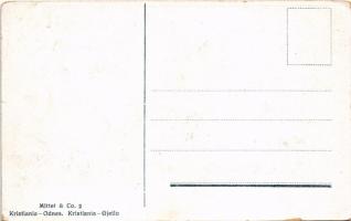 Oslo, Christiania, Kristiania; Norwegian map (worn corners)