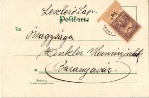 1900 Schweden u. Norwegen / Sweden and Norway. Art Nouveau, litho with coat of arms (fa)