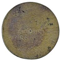 DN "Bessenyei György Tanárképző Főiskola" egyoldalas, öntött sárgaréz plakett (~85mm) T:XF