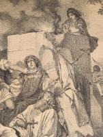 cca 1870 Kollarz Ferenc (1825-1894):A pogányok lázadása Vatha vezérlete alatt 1046-ban, Történeti Al...