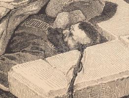 cca 1870 Kollarz Ferenc (1825-1894):A pogányok lázadása Vatha vezérlete alatt 1046-ban, Történeti Al...