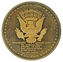 Amerikai Egyesült Államok DN "President of the United States - Jimmy Carter" aranyozott fé...