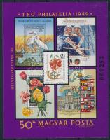 1989 Pro Philatelia I. vágott blokk