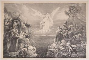 cca 1871 Kollarz Ferenc (1825-1894): Az 1870-71-ik háború és béke emléklapja, rajzolta: - -, "M...