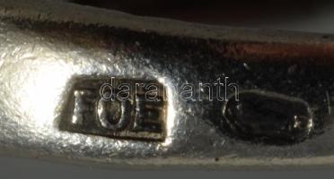 Ezüst (Ag) gyűrű, kő berakással, jelzett, m: 54, bruttó 3g