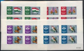 1961 Nemzetközi bélyegkiállítás, Budapest I. számozott vágott kisívsor (20.000) (3Ft kis betapadás / small gum disturbance)