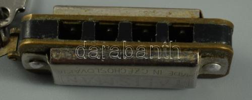 cca 1960 Cseh Talisman mini szájharmonika, h: 32mm