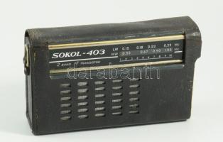 Sokol-403 rádió, védőtokban