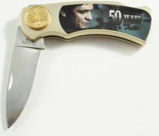 Johnny Cash 50 éves emlék zsebkés dobozában + Faragvány h: 24 cm
