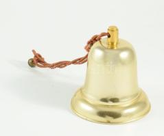 Fém csengő, zeneszerkezettel, a Csendes éj zeneéjét játssza, m: 9,5 cm