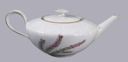 Hutschenreuther "Favorit" tojáshéj porcelán kávés készlet, süteményes tányérokkal, 21 rész...