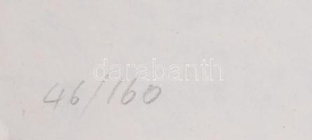 Anne és Patrick Poirier (1942-): Cím nélkül. Nyomat, papír, jelzett, számozott: 46/160. 11,5x7,5 cm