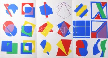 Boros Tamás (1959-), Saxon-Szász János (1964-) és más művészek: Válogatás a a Fajó János vezette festő-osztály 1980-as munkáiból. Szitanyomat, papír, kihajtható karton. Jelzés nélkül. Készült 250 példányban, Pesti Műhely. 29 db ábrázolás 5 oldalon (kihajtható katalógus). Fajó János nyomtatott szövegével. 36x23 cm