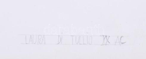Laura di Tullio (-): Geometrikus formák. Ceruza, papír, jelzett. 33x48 cm