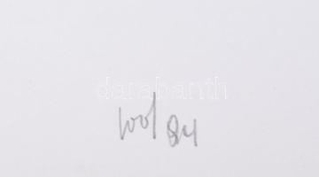 Jan Wilhelm van Dycken (1949-): Geometrikus kompozíció. Szitanyomat, papír. Jelzett. Számozott (100/...