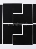 Nicola Carrino (1932-2018): Geometrikus kompozíció. Szitanyomat, papír, jelzett, számozott: 47/160. ...