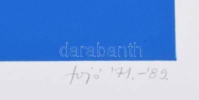 Fajó János (1937-2018): Formaünnep, 1971-1989. Szitanyomat, papír, jelzett, művészpéldány 36/50 szám...