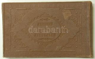 cca 1900 A Szentföld virágai dekoratív füzet szárított virágokkal / Flowers of the Holy-Land booklet with dried flowers