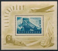 1948 Lánchíd (II.) blokk (20.000) (betapadás / gum disturbance)