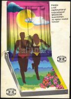 cca 1960-1970 "Pótolja a napfényhiányt kvarcolással. Medicolor kvarclámpa az egész család kincse!", Medicolor reklám villamosplakát,kis foltokkal, 23x17 cm