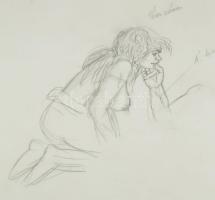 Jankovics Marcell (1941-2021): Jelenet Az ember tragédiája c. 2011-es animációs filmből. JM eredeti ...