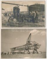 5 db RÉGI ipari témájú fotós képeslap vegyes minőségben / 5 pre-1945 industrial photo postcards in m...