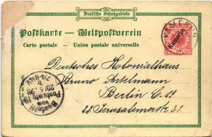 1898 Cameroon, Kamerun, Cameroun; Plantage am Kriegshafen, Gouvernements-Gebäude, v. Puttkamer / col...