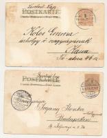 2 db RÉGI (1905 előtti) litho művészlap, ezüst Holddal. Winkler &amp; Schorn Postkarte / 2 pre-1...