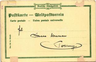 1898 Bagamoyo, Deutsch-Ost-Afrika, D.O.A.G., Boma, Gouvernements-Messe, Strasse im Negerviertel / Ge...