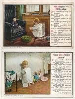 2 db RÉGI grafikai művészlap: gyerekek. Campbell Art. Co. 1908. / 2 pre-1945 children art postcards
