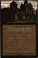 1911 München, Munich; Künstlerhaus u. Synagoge / artists' house and synagogue. Art Nouveau, lit...