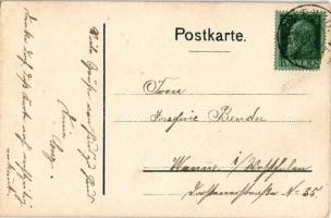 1911 München, Munich; Künstlerhaus u. Synagoge / artists' house and synagogue. Art Nouveau, lit...