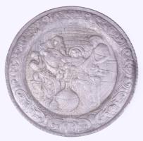 Mulatozók. Nagyméretű alumínium falidísz, d: 40 cm