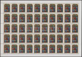 1972 Üvegfestmények 40f és 60f 2-2 db teljes ívben