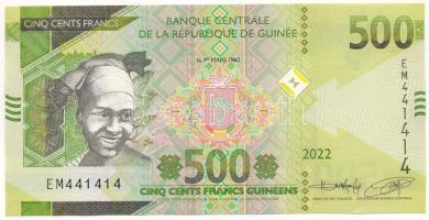 Guinea 2022. 500Fr "EM441414" T:UNC Guinea 2022. 500 Francs "EM441414" C:UNC