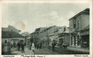 Salgótarján Fő utca a Központi Divatáruházzal (ragasztónyom)