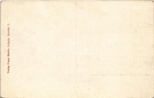 Leipzig, Officielle Papiermesse / Official Paper Fair advertising postcard with shops (fa)