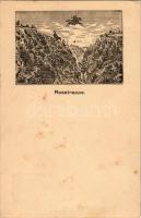 Roßtrappe, Rosstrappe (Harz); + 5 Pfennig Ga. (EK)