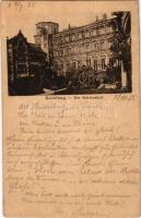 1885 Heidelberg, Der Schlosshof / castle, courtyard - Very early postcard!!! / nagyon korai képeslap...