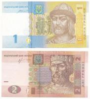Ukrajna 2013. 2H + 2014. 1H T:UNC Ukraine 2013. 2 Hryvnia + 2014. 1 Hryvnia C:UNC Krause 117.d, 116A.c