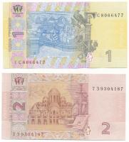 Ukrajna 2013. 2H + 2014. 1H T:UNC
Ukraine 2013. 2 Hryvnia + 2014. 1 Hryvnia C:UNC
Krause 117.d, 11...