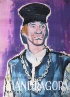 Rau Tibor (1934-2000): Mandragora, Katona József Színház (plakátterv). Tempera, papír. Jelzés nélkül. Feltekerve, hajtásnyomokkal, lapszéli apró sérülésekkel, 70x50 cm.