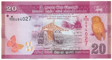 Srí Lanka 2015. 20R "W/759 694027" T:UNC Sri Lanka 2015. 20 Rupees "W/759 694027" C:UNC